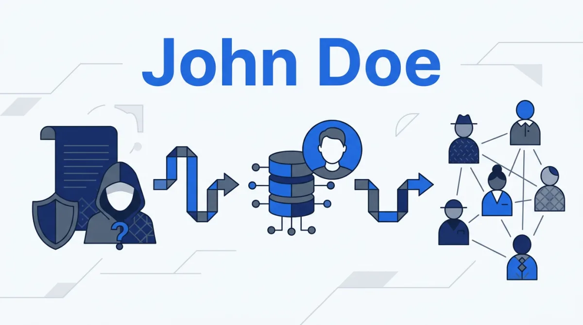 Illustration for this article: Who is John Doe? How a medieval English legal fiction became the standard name for unknown people — and what other countries call their John Does.